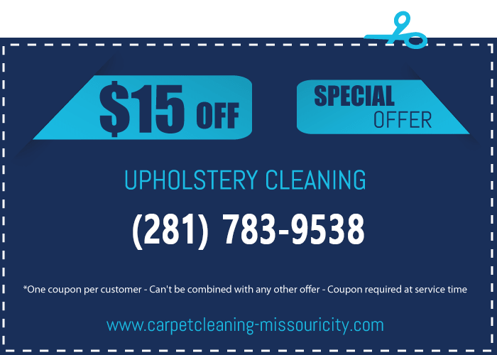 discount of upholstery cleaning missouri city tx